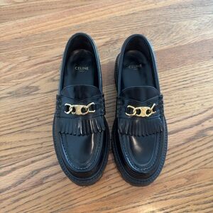 Celine Margaret Loafers in Black Size 6